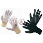 PU-ba mártott nylon kesztyű 10-es fekete (Bunting Light)