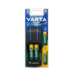   VARTA Akkutöltő Pocket + 4x2100mAh AA + 2x800mAh AAA (AA/AAA) 420min
