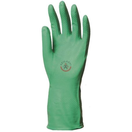 Nitril Plus zöld vegyszerálló kesztyű, 33cm 7-es