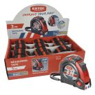 Mérőszalag ASSIST, gumírozott 3m*19mm  3 stoppos