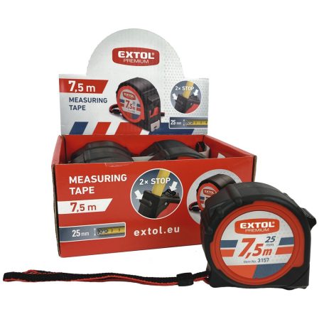 Mérőszalag Assist, gumírozott 7,5m*25mm