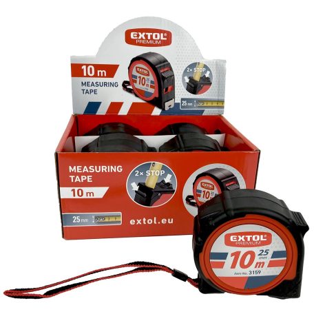 Mérőszalag Assist, gumírozott 10m*25mm
