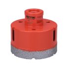 Körkivágó csempére, gyémánt vágóél; 65mm × M14, sarokcsiszolóba fogható