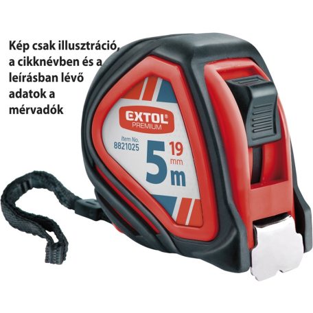 Mérőszalag gumírozott 1 stoppos 7,5mx25mm