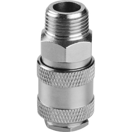Gyorscsatlakozó hüvely külső menettel 1/4"