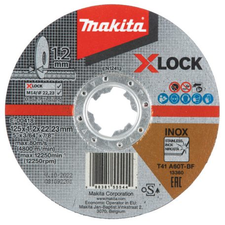X-LOCK vágókorong INOX 125x1.2mm