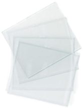 Védőüveg  fehér    90x110 mm (víztiszta)