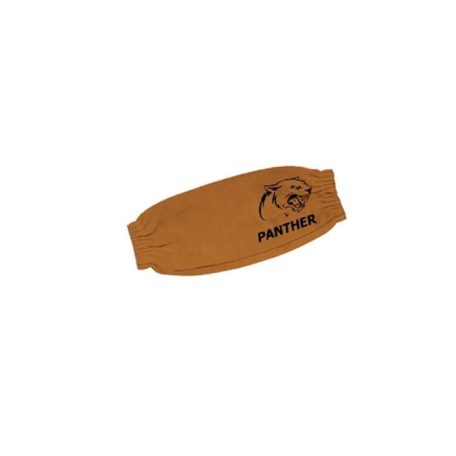 Parweld Panther hegesztő alkarvédő, vastag, hasított marha, sárga (45cm gumis)