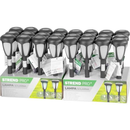 Lámpa Strend Pro Garden, napelemes, 1x LED, 7x7x37 cm