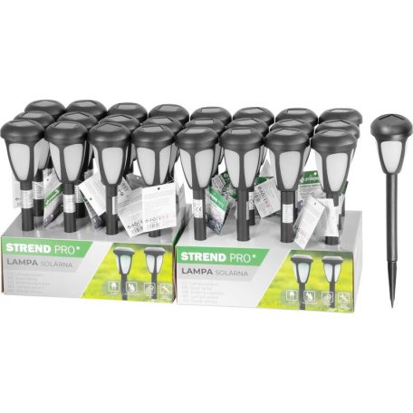 Lámpa Strend Pro Garden, napelemes, 1x LED, 7x7x37 cm