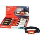 Fejlámpa Strend Pro COB LED, 3xAAA, 6x4x1,8 cm, vegyes színek