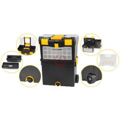 Gurulós szerszámos láda 45x26x62cm