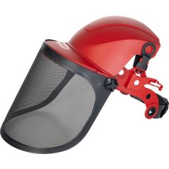 Homlokpánt rostélyos arcvédővel és zajvédővel