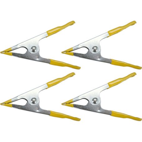 Fém rugós csipesz készlet 100 mm (4 db)
