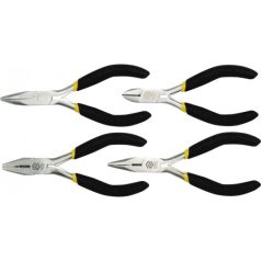 Műszerész fogó készlet  125 mm 4 részes