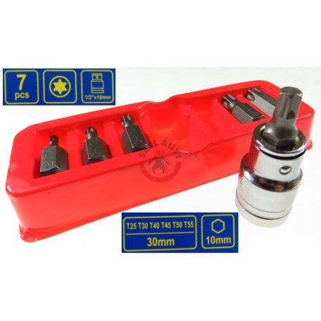 Csavarbehajtó készlet (TORX) 7 részes