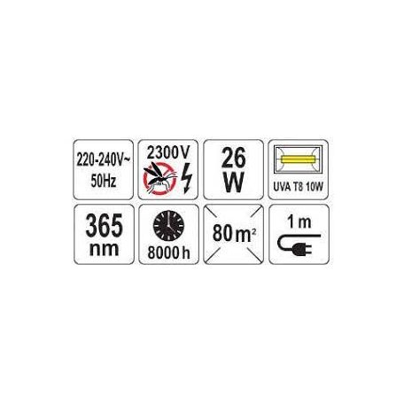 LUND elektromos rovarcsapda UV-A 26W