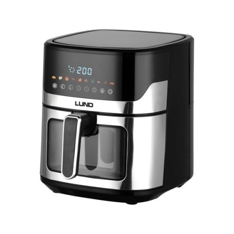 LUND airfryer olaj nélküli, forró levegős fritőz 6,5 l 1600W