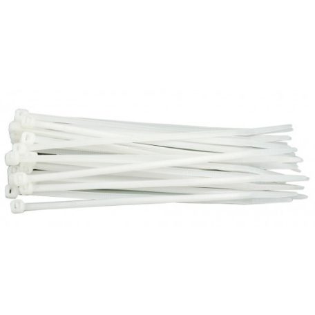 Kábelkötegelő 2.5x150mm fehér