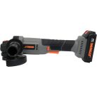STHOR akkumlátoros sarokcsiszoló 125 mm 20V 2Ah (akku + töltő)