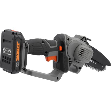 STHOR akkus láncfűrész 150 mm 20 V (2 Ah akku + töltő)