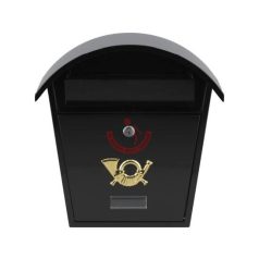 Postaláda   380x320x105  fekete