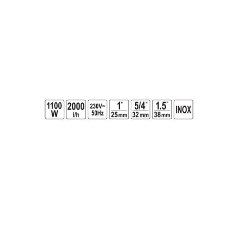 FLO elektromos szennyvízszivattyú 1100 W INOX