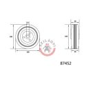 Csapágyazott kerék 100mm 60kg