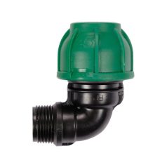 Gyorscsatlakozó külső menetes 90°-os PP 25mm 3/4"