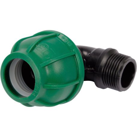 Gyorscsatlakozó külső menetes 90°-os PP 25mm 3/4"