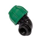 Gyorscsatlakozó belső menetes 90°-os PP 25mm 1/2"