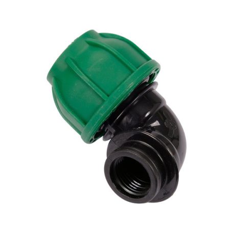 Gyorscsatlakozó belső menetes 90°-os PP 25mm 1/2"