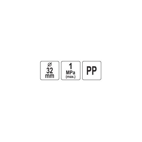 Gyorscsatlakozó PP 32mm x 32mm