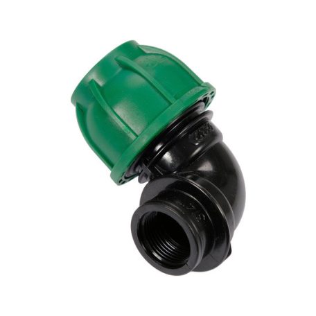Gyorscsatlakozó belső menetes 90°-os PP GW 32mm 3/4"