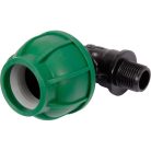 Gyorscsatlakozó külső menetes 90°-os PP GZ 32mm 1/2"