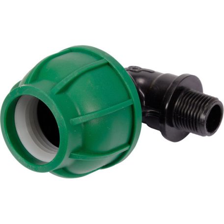 Gyorscsatlakozó külső menetes 90°-os PP GZ 32mm 1/2"