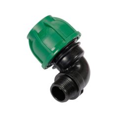   Gyorscsatlakozó külső menetes 90°-os PP GZ 32mm 3/4"