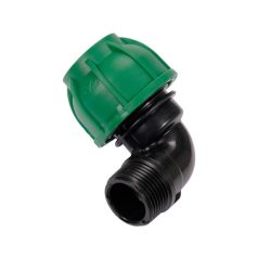 Gyorscsatlakozó külső menetes 90°-os PP GZ 32mm 1"