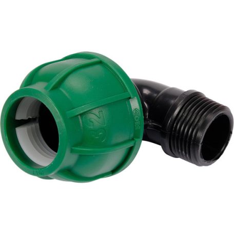 Gyorscsatlakozó külső menetes 90°-os PP GZ 32mm 1"
