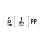 Zárókupak PP 32mm