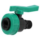 Gömbszelep külső-belső menetes 3/4" x 3/4" PP