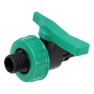Gömbszelep külső menetes 1/2" x 1/2" PP