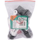 Csapkészlet esővízgyűjtő tartályhoz 3/4" PVC 3 db/cs.