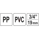 Csapkészlet esővízgyűjtő tartályhoz 3/4" PVC 3 db/cs.