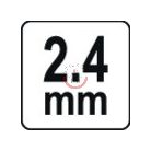 Damil 2,4mmx15m csavart (négyszög)