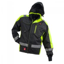   Urgent kabát GL-8365 téli sz-neon jólláthatósági csíkkal M