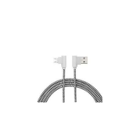 Adatkábel MicroUSB 1A  90fokos 2m