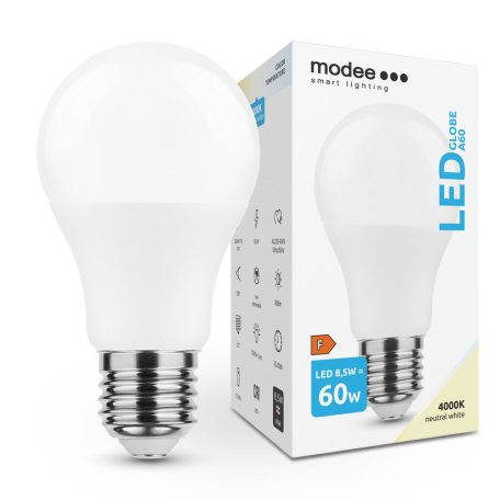 Modee Lighting LED Izzó Globe A60 8,5W E27 270° 4000K (806 lumen) ERP