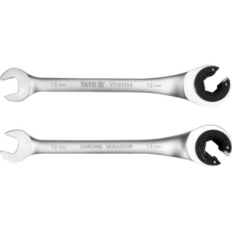 Racsnis fékcsőkulcs 12 mm