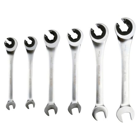 Racsnis fékcsőkulcs készlet 6 részes